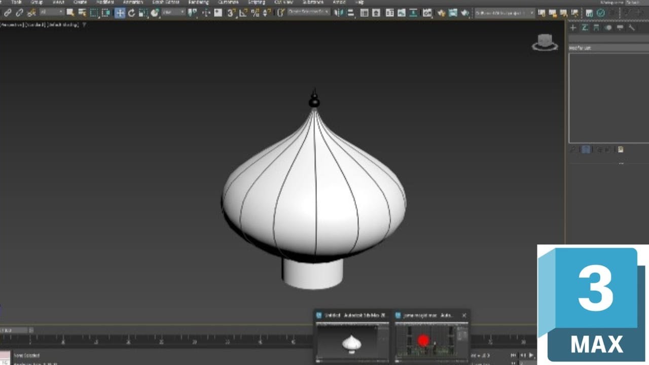 how to make gumbad in 3ds max #3d_max #3dmodeling #3 #beginners  #Fareed_Art
