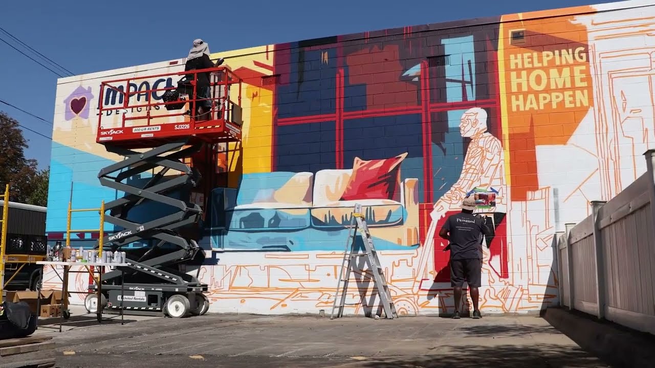 Time-Lapse: Brian Peterson's City Rescue Mission Mural