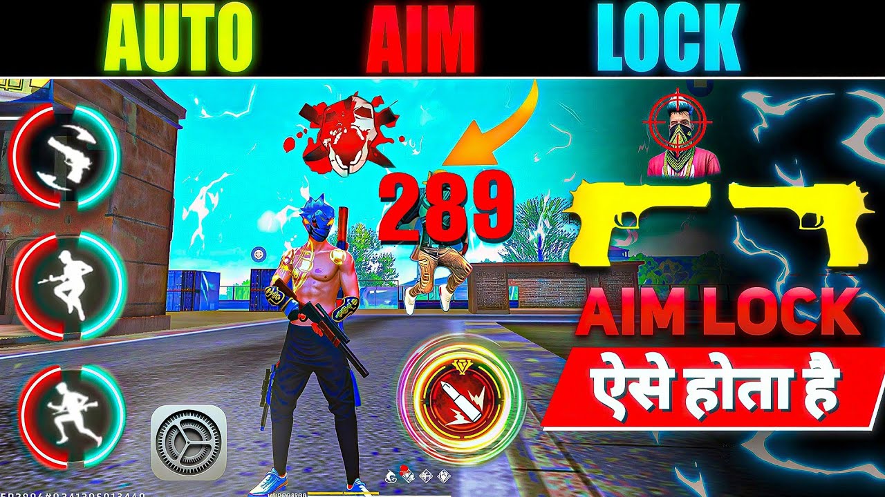 Perfect Aim Lock Trick 🎯 | Desert Eagle Headshot Trick | Free Fire Mein Headshot Kaise Mare
