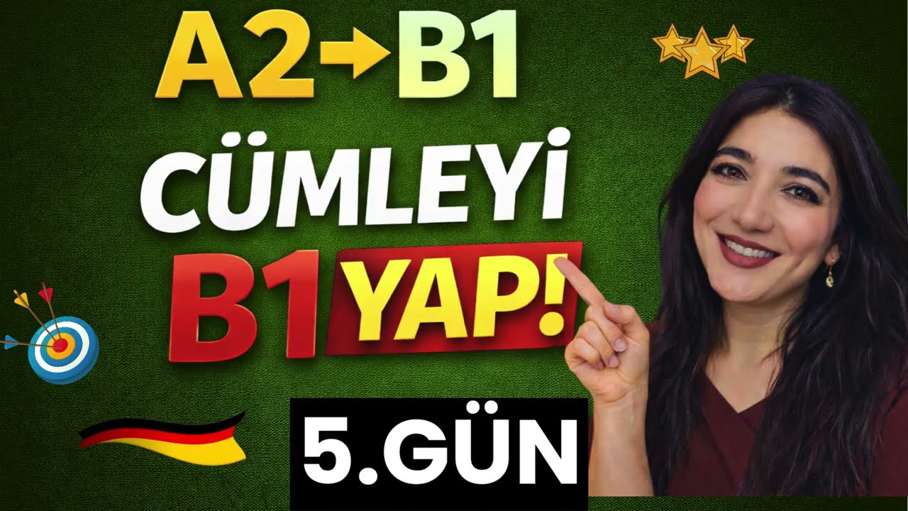 5.Gün |A2-B1 Cümle Geliştirme Serisi #almancaöğreniyorum #Almanca