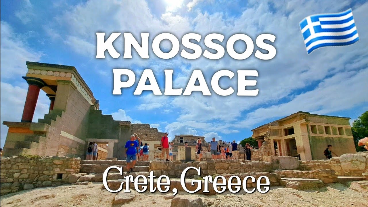 Crete, Ancient Greek Ruins of Knossos🏛 - The Minoan Palace 4K - UHD - Walking Tour