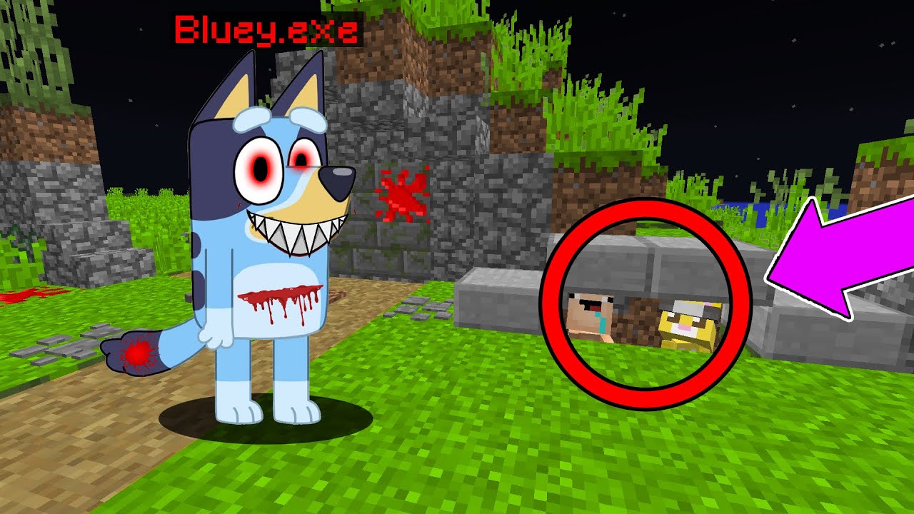 &iexcl;BLUEY.EXE NUNCA NOS ENCONTRARA EN ESTE ESCONDITE! | Michi Miau y Bebe Noob se Esconden en Minecraft
