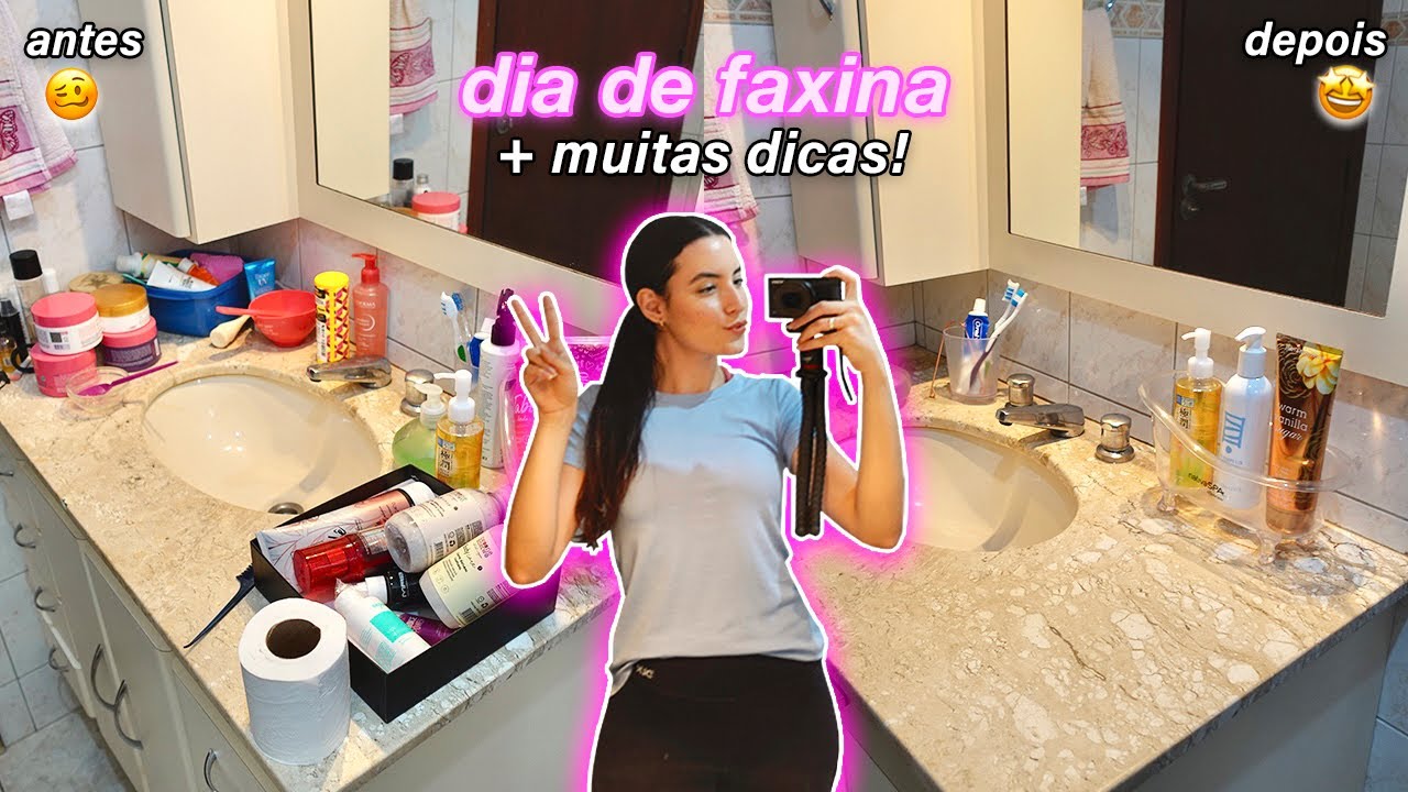 Organizando o meu banheiro + tour completo pelos produtos 🛁 ✨