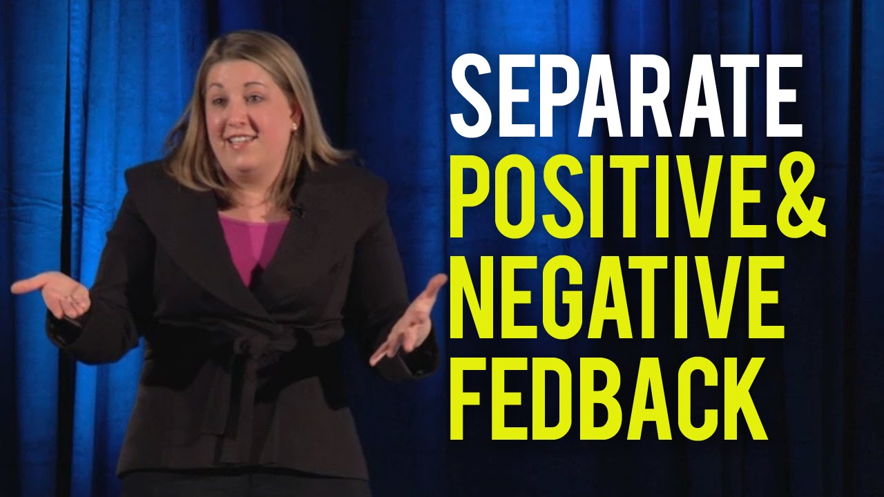 Giving Feedback at Work -- Separate Positive Feedback and Negative Feedback