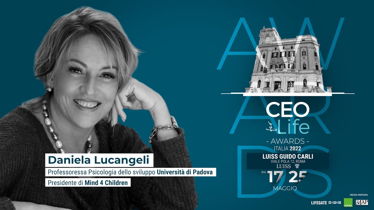 Daniela Lucangeli, Mind 4 Children  - CEOforLIFE Awards Italia 2022