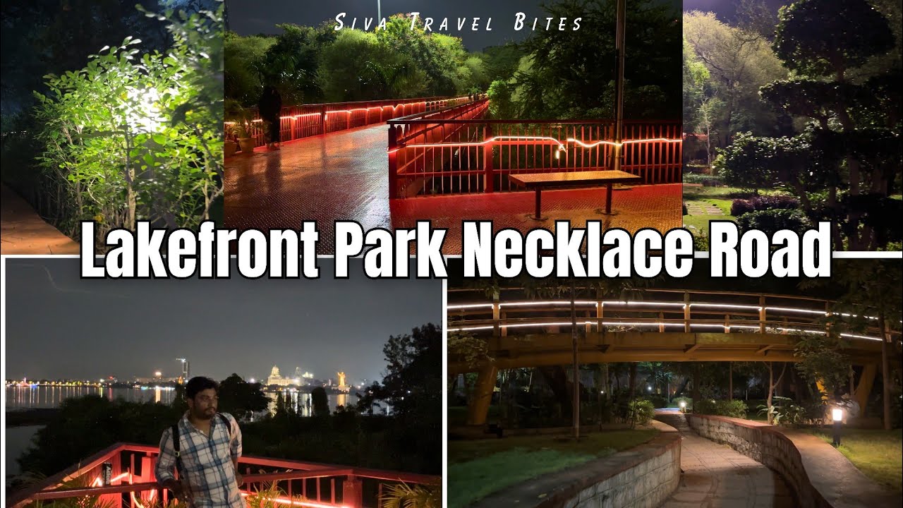 Lake Front Park Necklace Road Hyderabad | Beautiful Hussain Sagar View | Evening Walk & Boating  v6