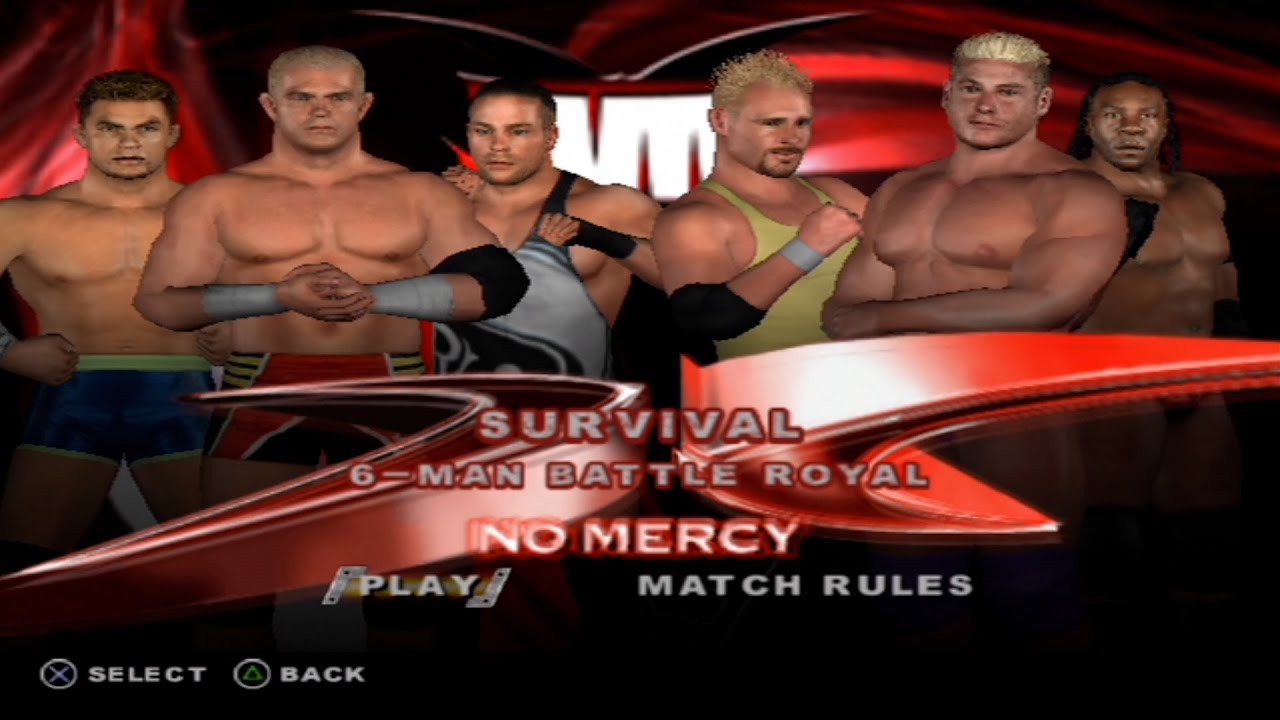 WWE SmackDown! vs. Raw - CharlieHaas,RVD,Renedupree,HardcoreHolly,Scotty2Hotty,BookerT (SURVIVAL)