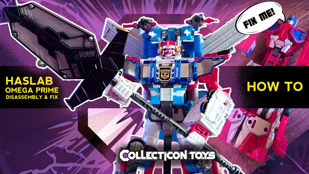 Let's disassemble and fix Transformers Haslab Omega Prime / Fire Convoy