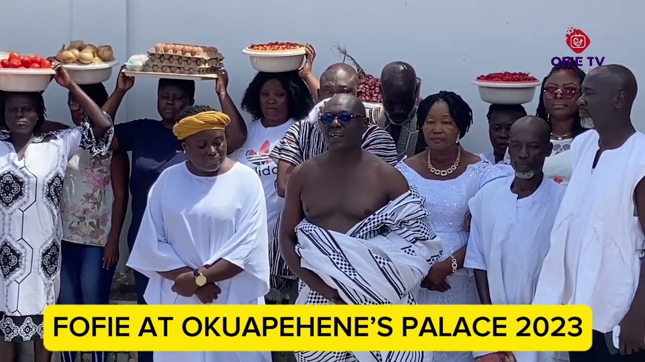 FOFIE AT OKUAPEHENE'S PALACE - OKUAPEHENE AKRAHENE PERFORMS RITUALS TO FORTIFY OKUAPEHENE (PT1)