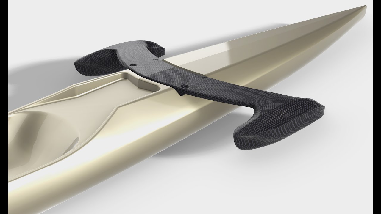 HYPR Wing Kanuski Duo -  Worlds First DOUBLE CONCAVE Bottom OC - Surfski Hybrid Hull