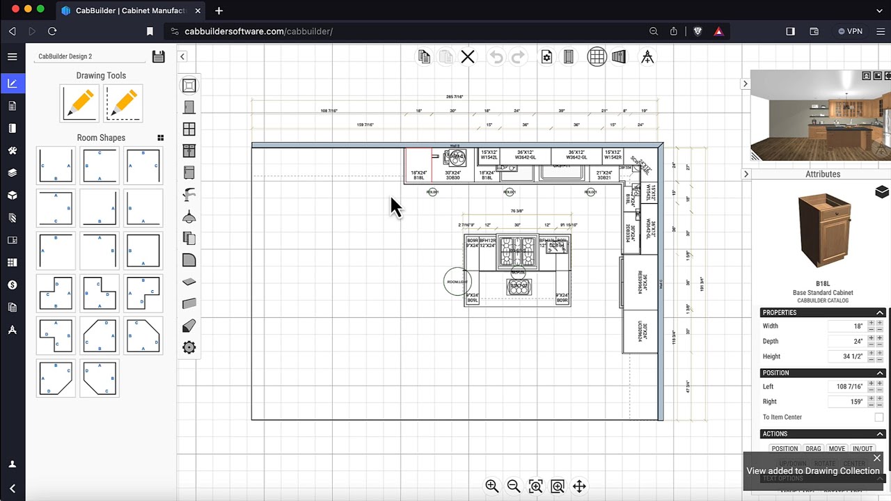 Drawings in CabBuilder