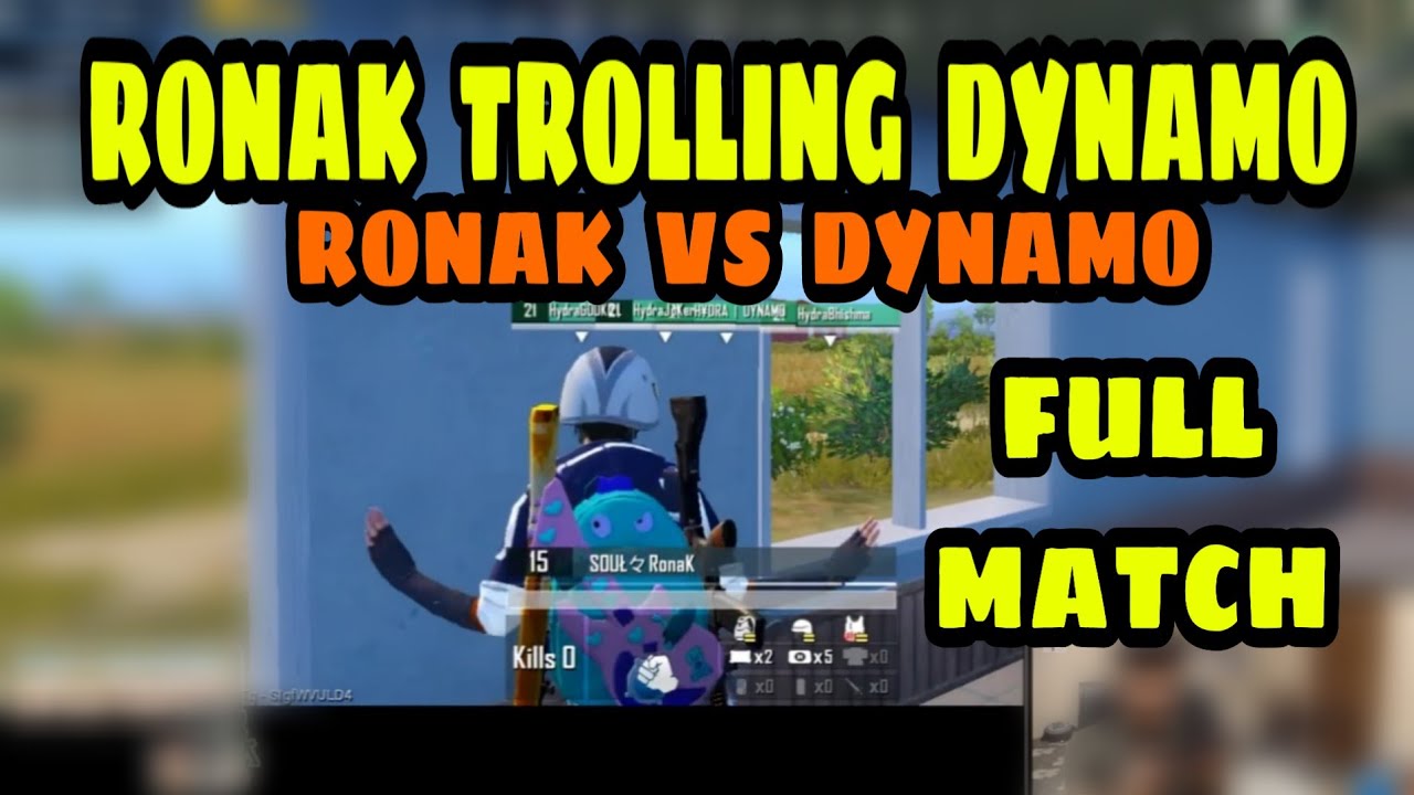 SOUL RONAK TROLLING HYDRA DYNAMO | RONAK DANCING | RONAK VS DYNAMO TROLLING