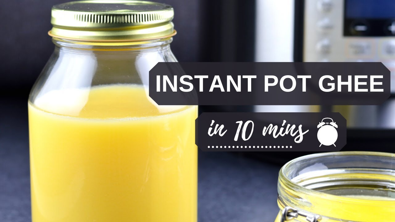 INSTANT POT GHEE (10 min recipe) with fool-proof VISUAL CUES | Homemade Ghee from Unsalted Butter