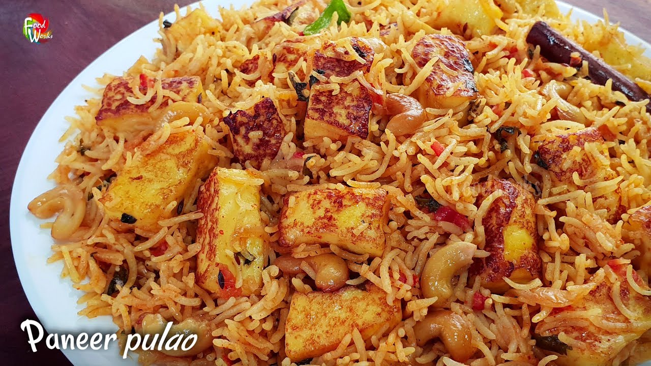 Restaurant style paneer pulao | Paneer biryani recipe | How to make paneer biryani | Foodworks |