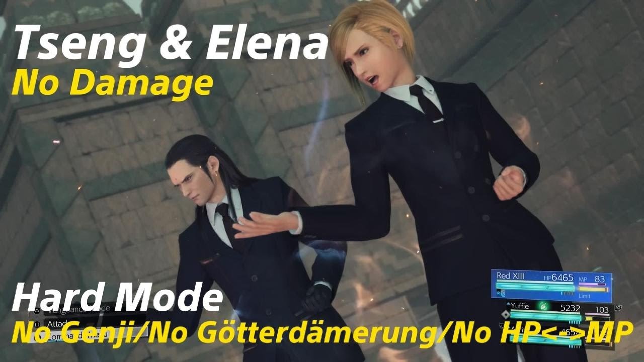 FFVII Rebirth - Tseng & Elena Hard (No Damage/No Genji Gloves/No Götterdamërung)