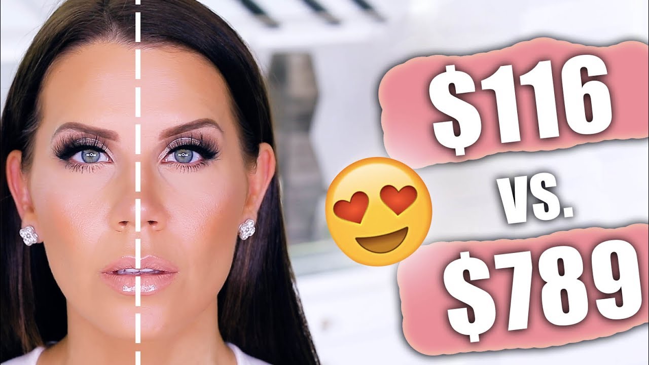 FULL FACE OF DUPES | Drugstore vs  Highend