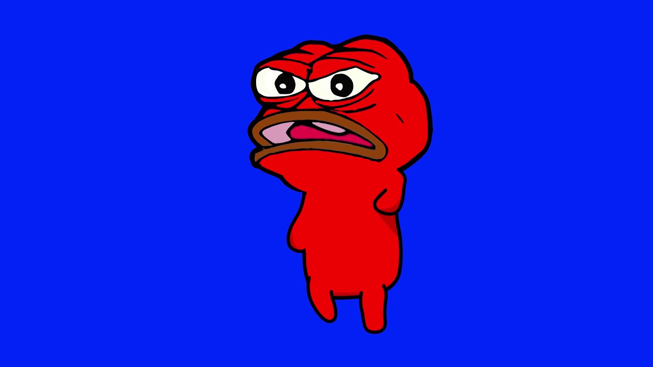 BLUE SCREEN ANGRY PEPE DANCING