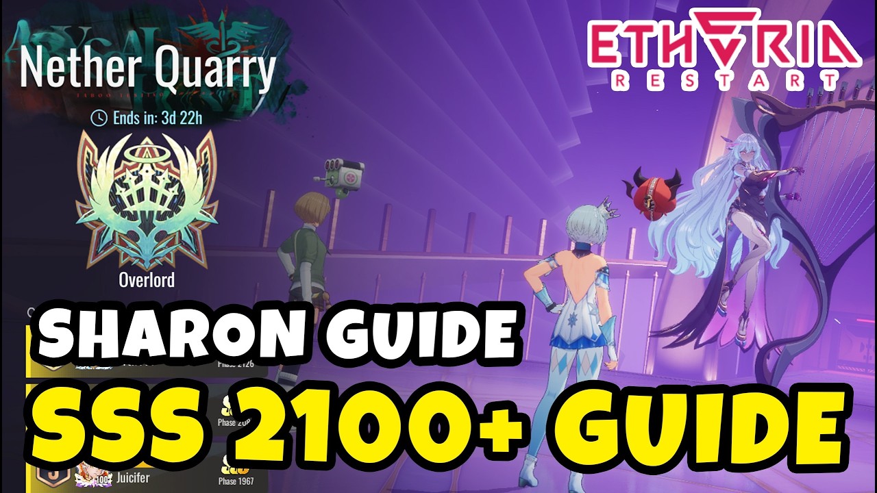 How to Reach SSS 2100 + in Nether Quarry — Sharon Boss Full Guide | Etheria Restart