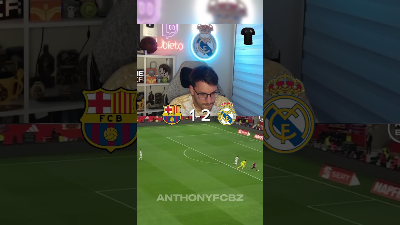 Ubietoo reacciona a el clasico barca 3-2 madrid #ubietoo #fcbarcelona #realmadrid #reaccion