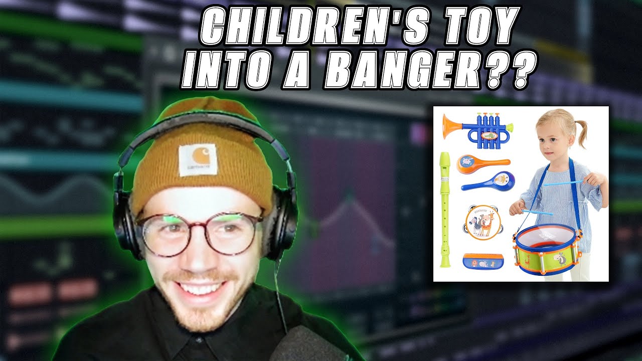 MAKING A BEAT USING CHILDREN'S TOY INSTRUMENTS??!!