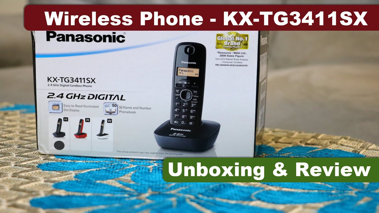 KX-TG3411SX | Panasonic Wireless Phone Unboxing & Review |