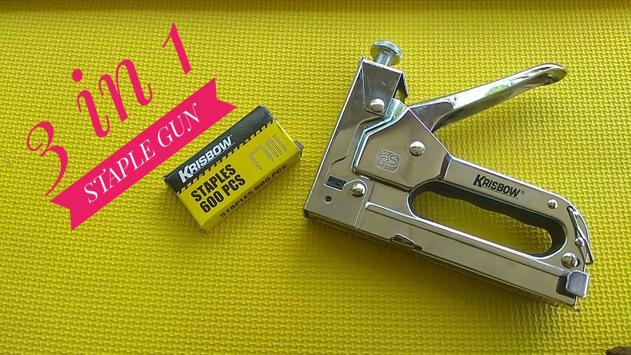 REVIEW | Staple Gun Krisbow 3 in 1