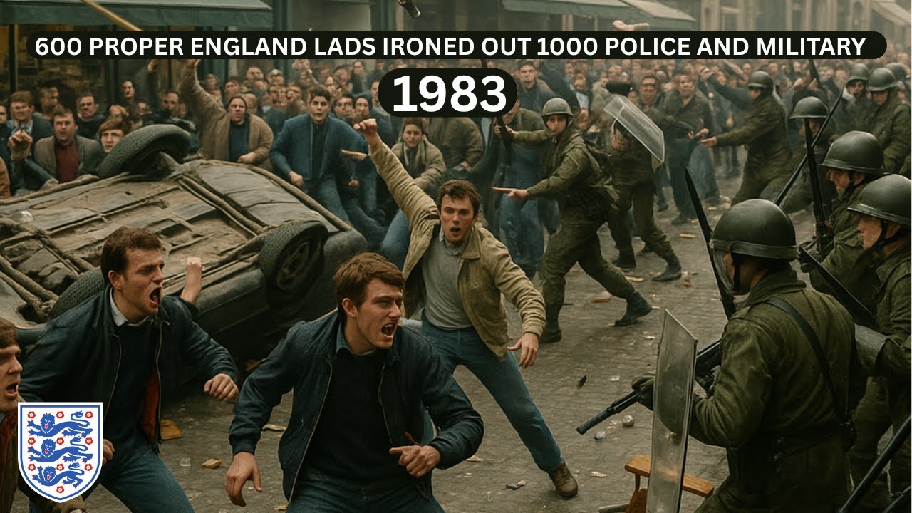 The Riot That Shocked Europe England Fans in Luxembourg 1983, 600 England lads 1000 Army & Old Bill