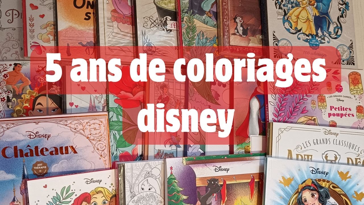 Rétrospective de mes coloriages Disney🩷✨ // Coloriage Adulte