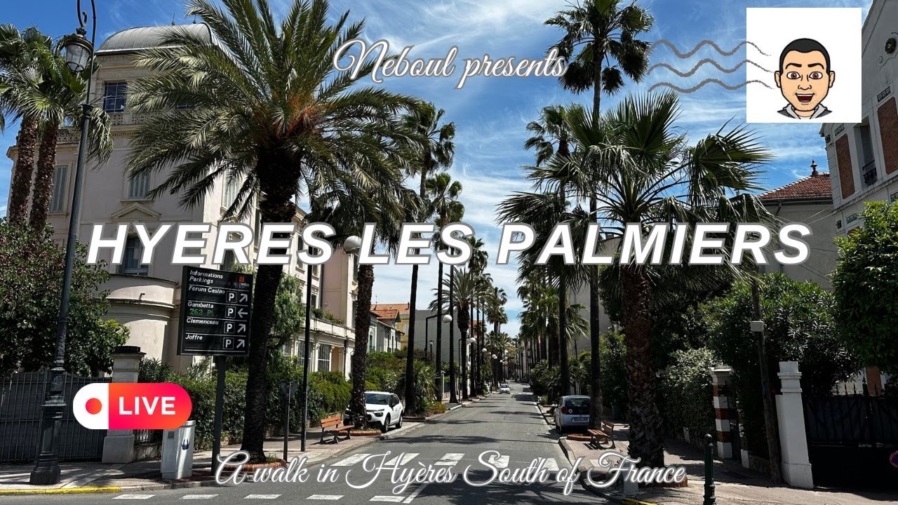 Hyères A walk Live in the center of the city and the old city
