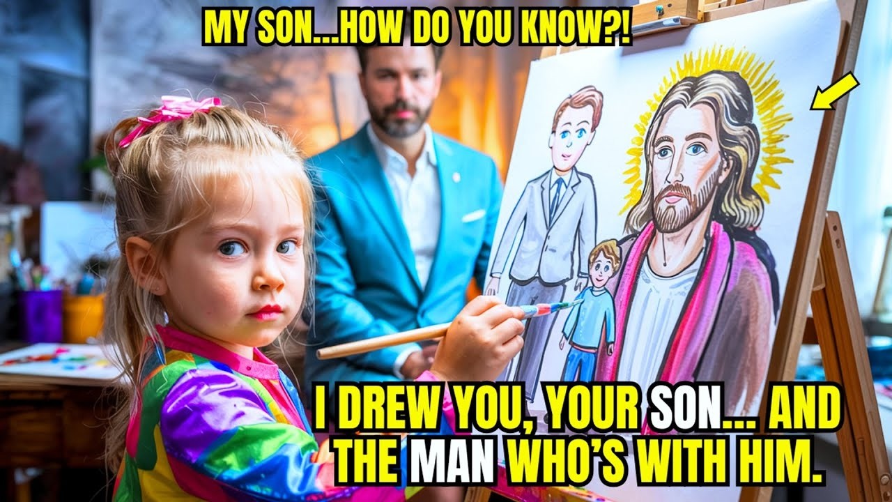 Millionaire asked a poor little girl to draw him—her drawing revealed the hidden secret i