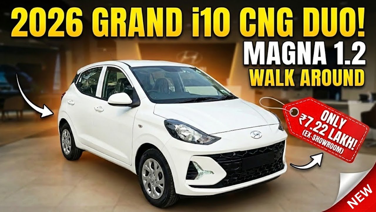 ₹7.22 Lakh! 😱 Best CNG Car of 2026? Grand i10 Nios Duo Walkaround