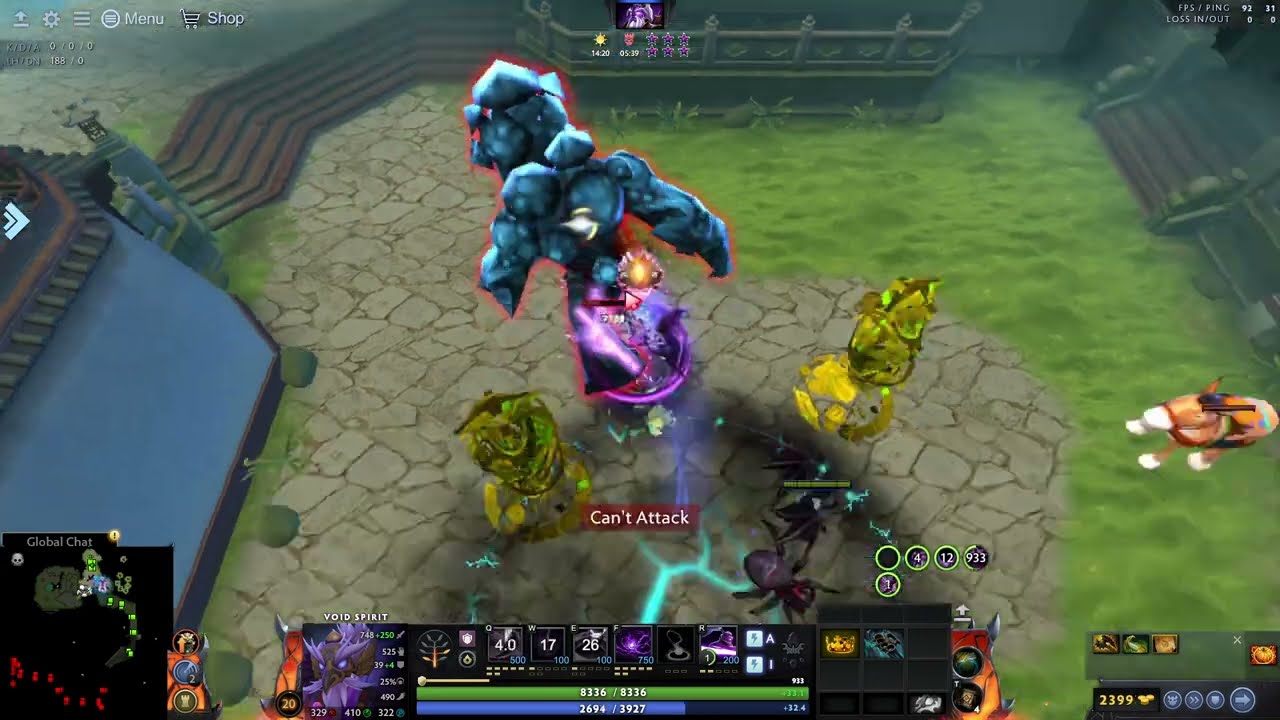 New Hero!! Void Spirit Death Mode | Hotline: Eternal Defense | Dota 2 Arcade