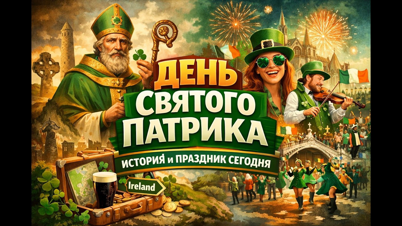 Почему День Святого Патрика празднует весь мир: История, культура, Ирландия