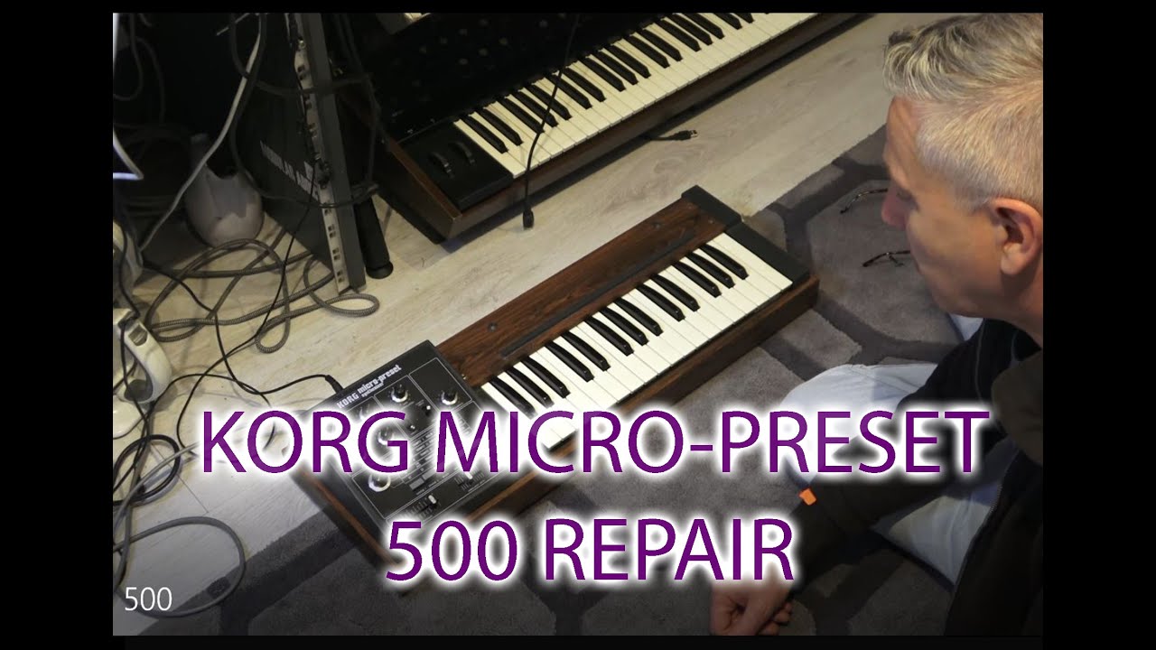 KORG MICRO-PRESET 500 SYNTH - BUST KEYS, CLEANUP AND A LOOK INSIDE