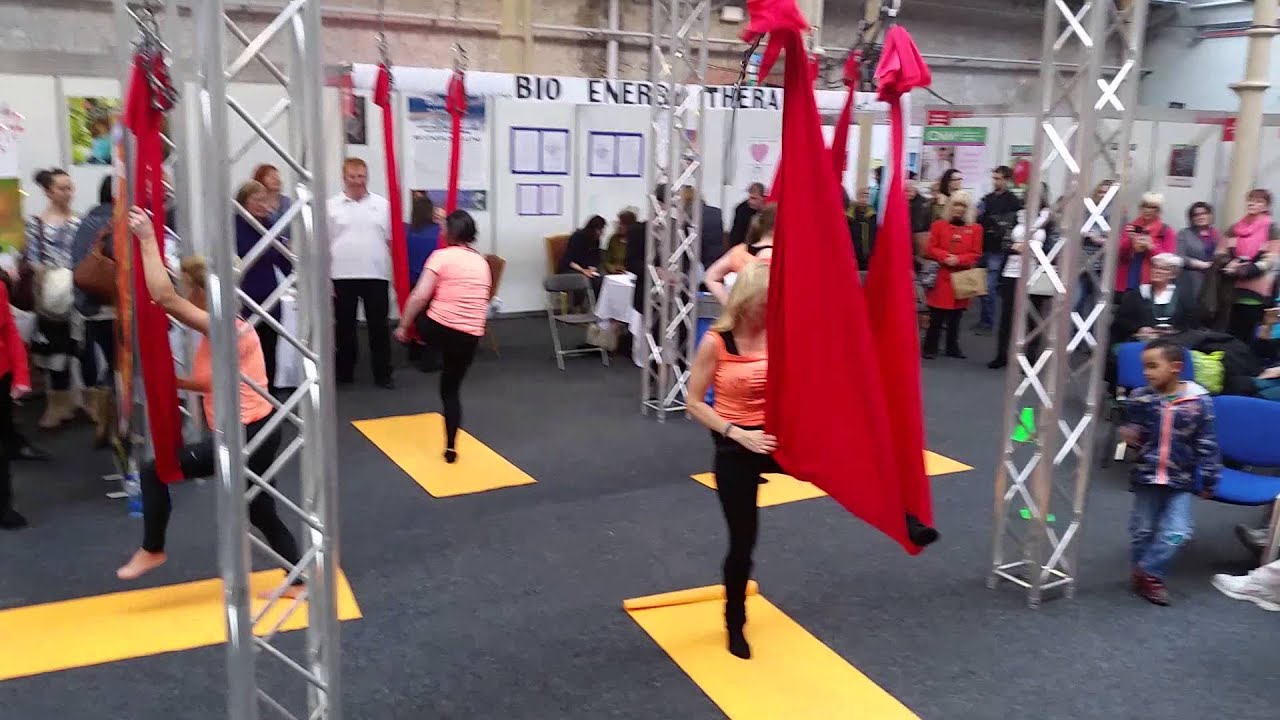Antigravity Aerial Yoga Demonstrations at the RDS