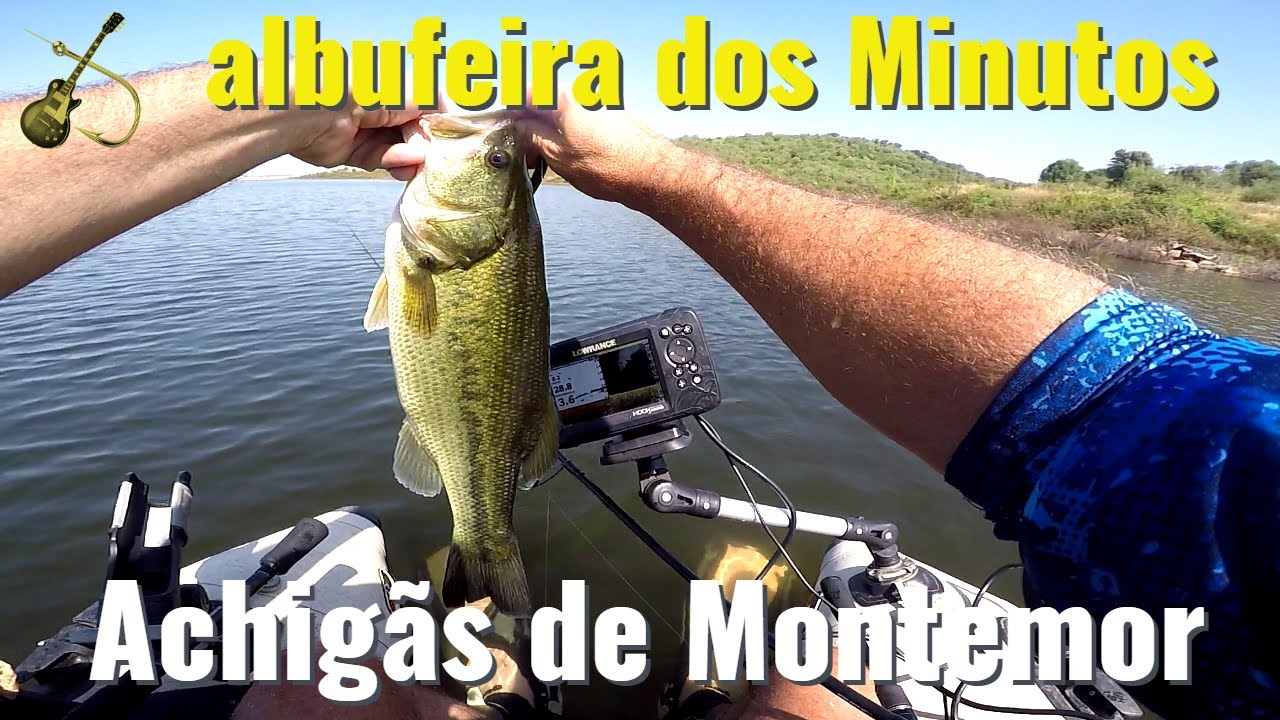Pesca de achigãs na albufeira dos Minutos (Montemor) com 40º