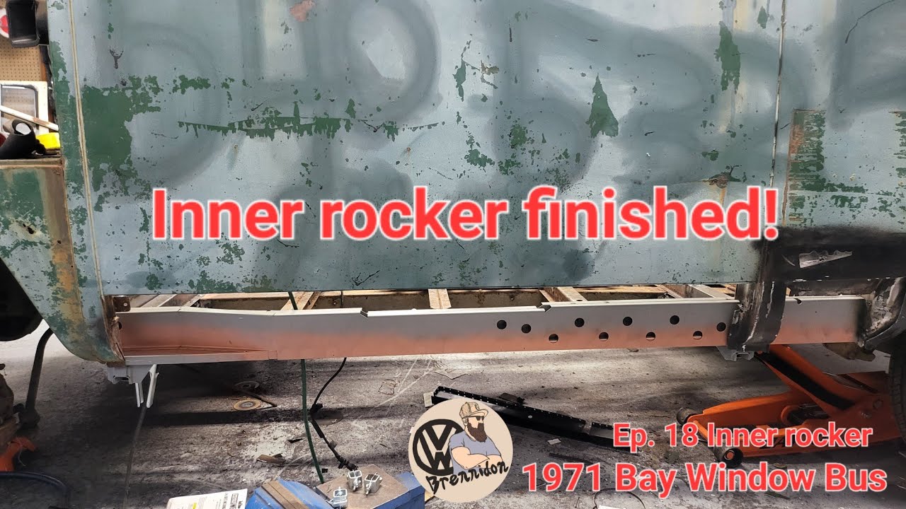 1971 T2 Volkswagen Bay Window Bus Ep. 18 Finishing the inner and middle rocker.