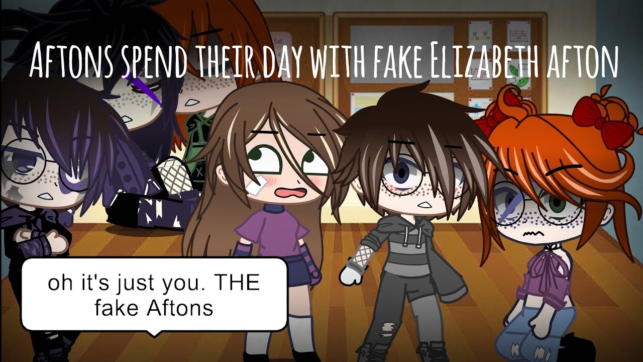 Afton family spends their day with fake Elizabeth Afton !original!