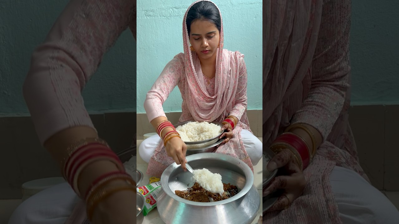 Eid k din banaya Biriyani #minivlog #shorts #cooking #biriyani #eidspecial #recipe #biriyanirecipe