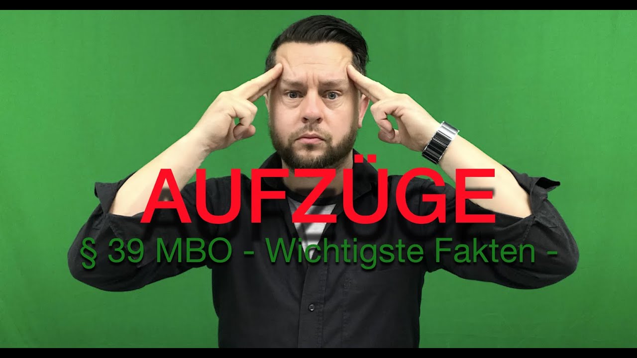 Brandschutz: § 39 MBO -Aufzüge- Wichtigste Fakten !