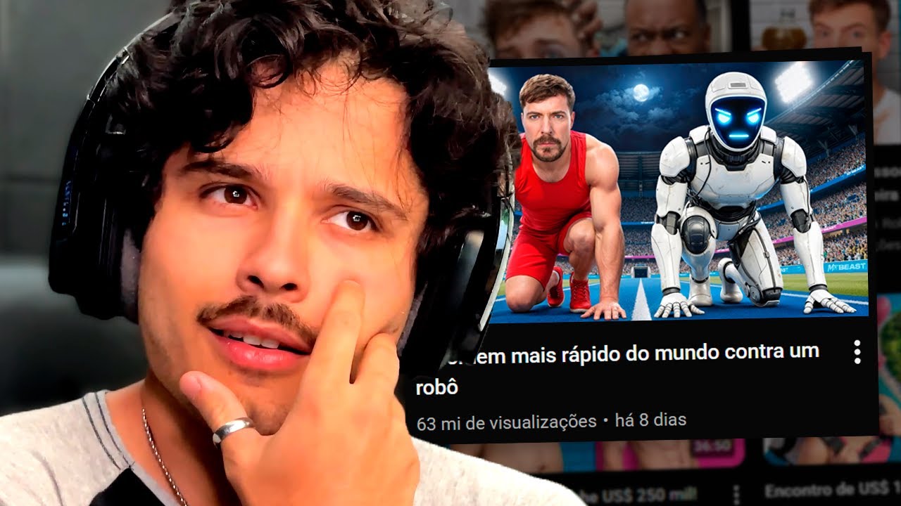 MrBeast humilhando robôs