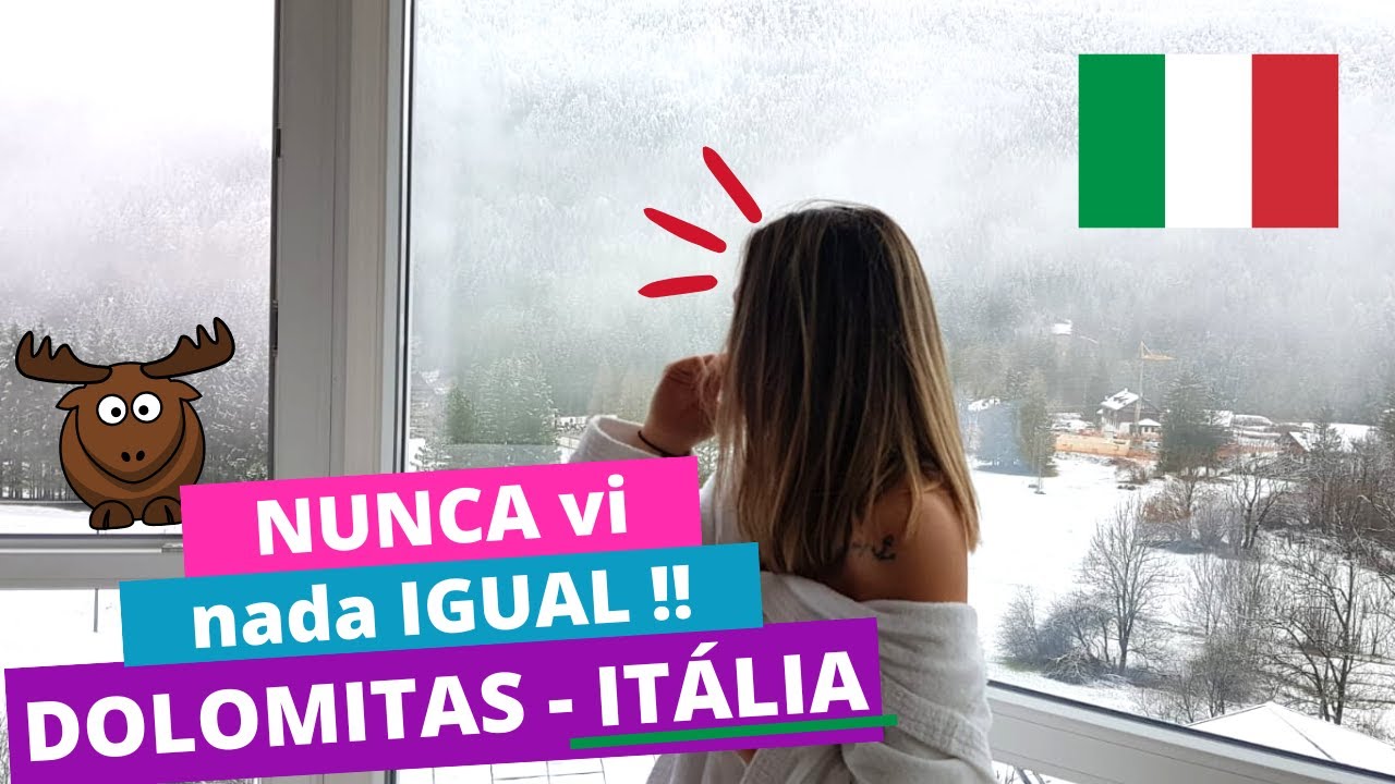 CONHECEMOS AS DOLOMITAS com NEVE!!  | O lugar mais lindo da ITÁLIA