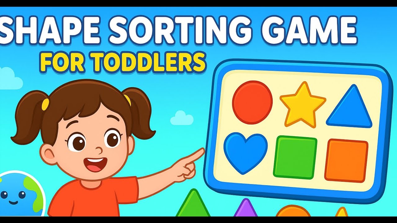 Shape Sorting Game for Toddlers | Fun Shapes Song | Learn Shapes with Music | Planet Cutekids
