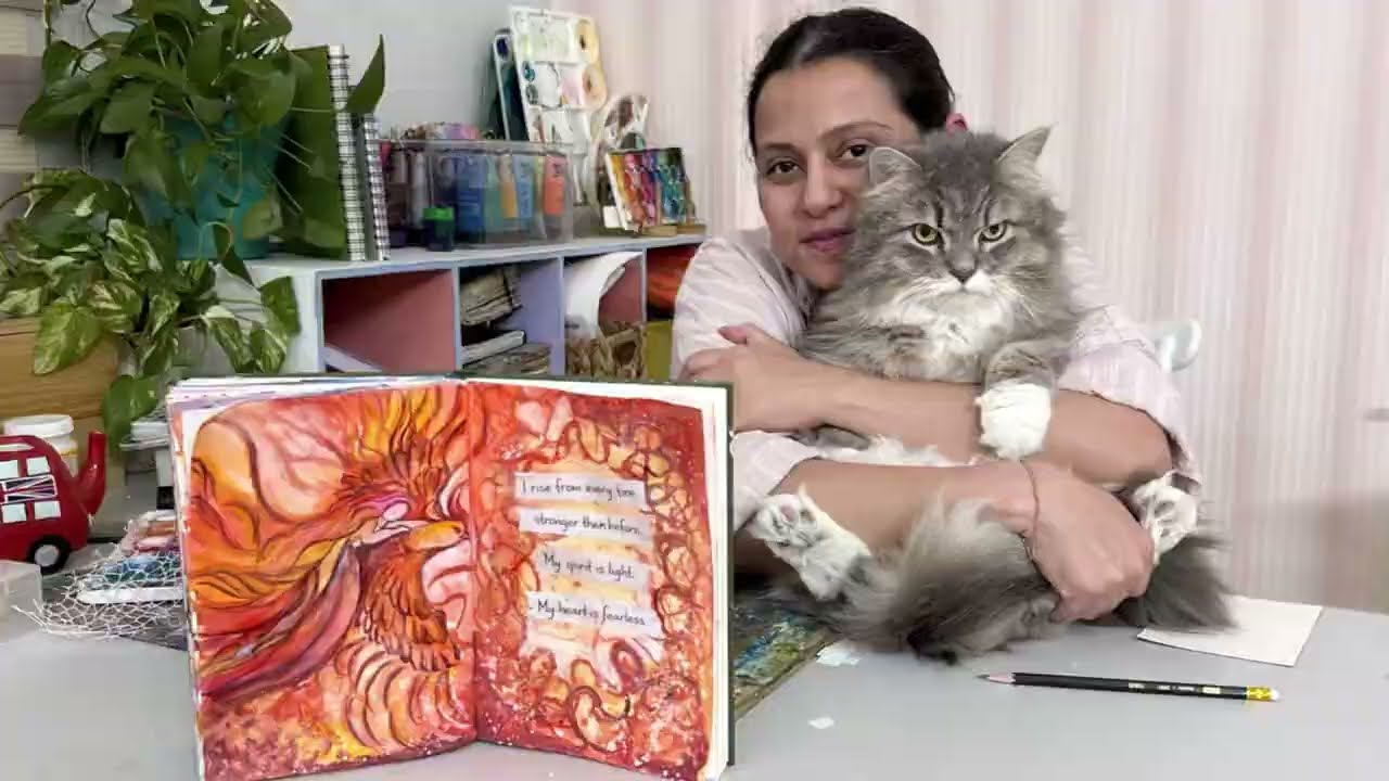 Арт-терапия для снятия тревоги и исцеления 🔥 Арт-дневник Phoenix Rising | Превратите боль в силу