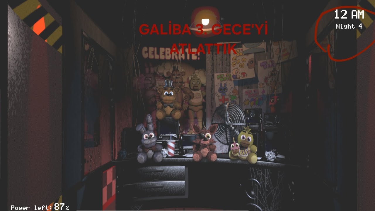 FNAF 1 OYNADIM (2. BÜLÜM)