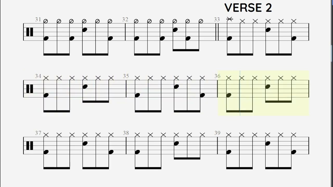 Lonely Day - System Of A Down - DRUM SCORE