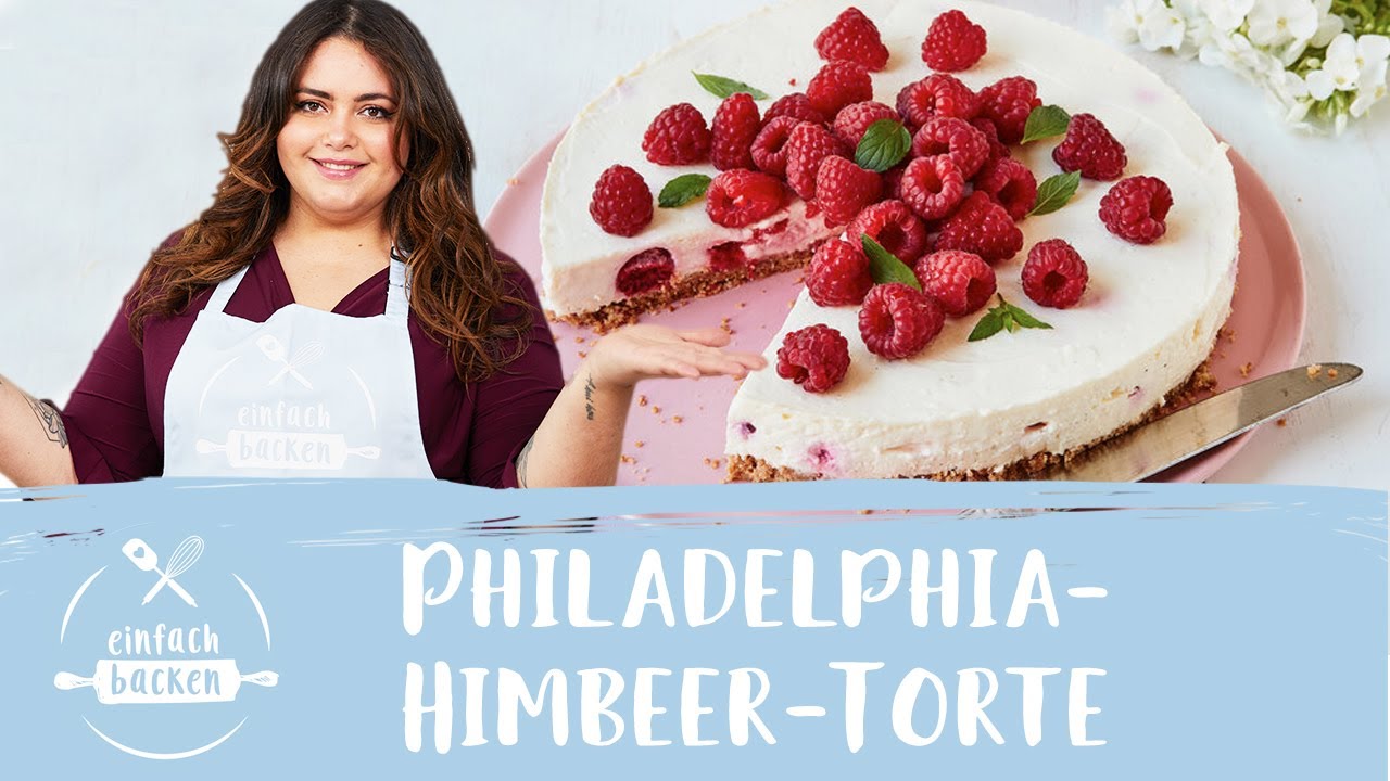 Philadelphia-Himbeer-Torte – ein fruchtiger Traum ohne Backen! 😍 I Einfach Backen