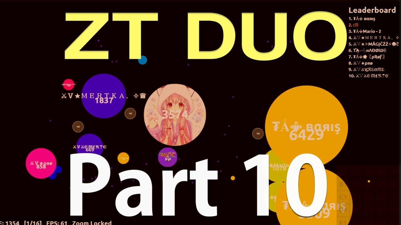 Agar.io - ƵŦ Duo Gampley VS ₮Ẳ & ⚔Ⅴ⚔