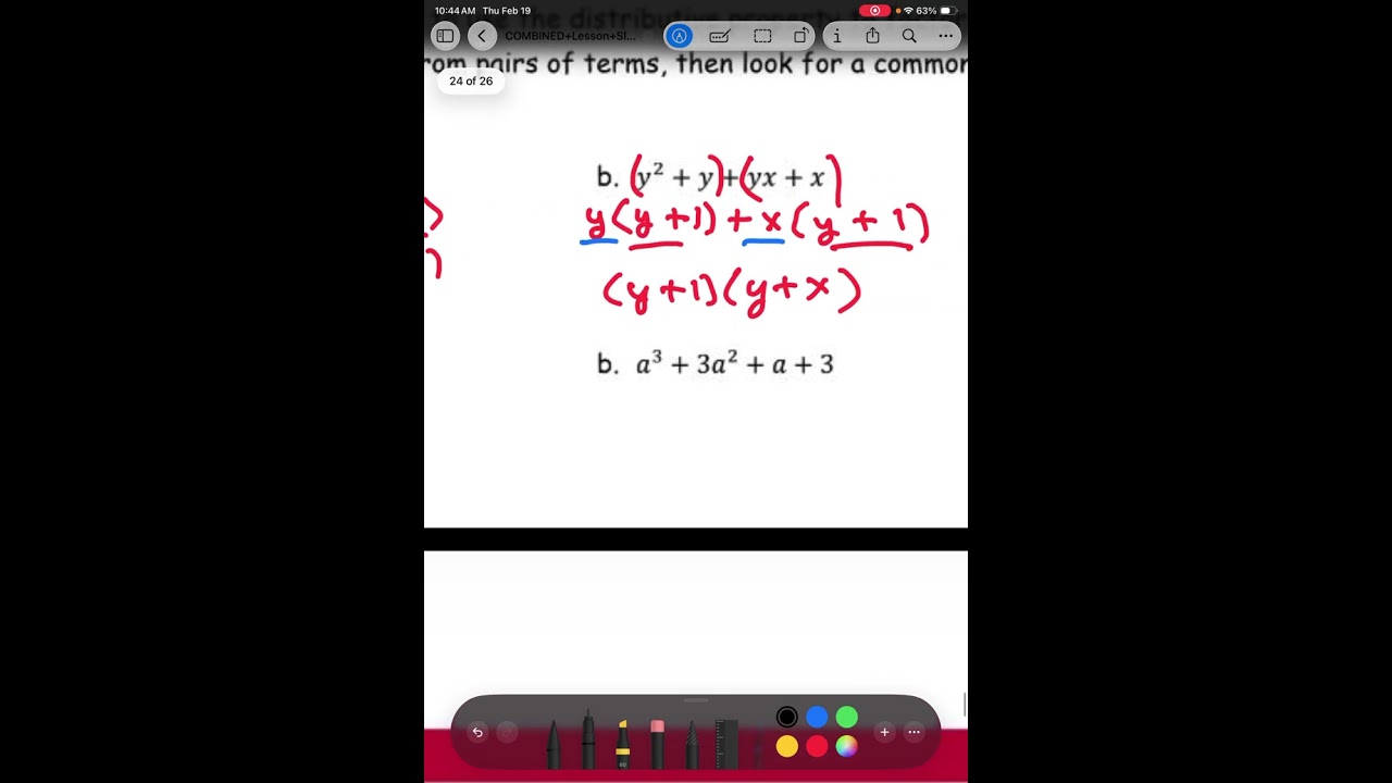 Algebra - Unit 4 Topic 2 Part 2 - Day 4 - Factoring Special Products and Factoring Completely