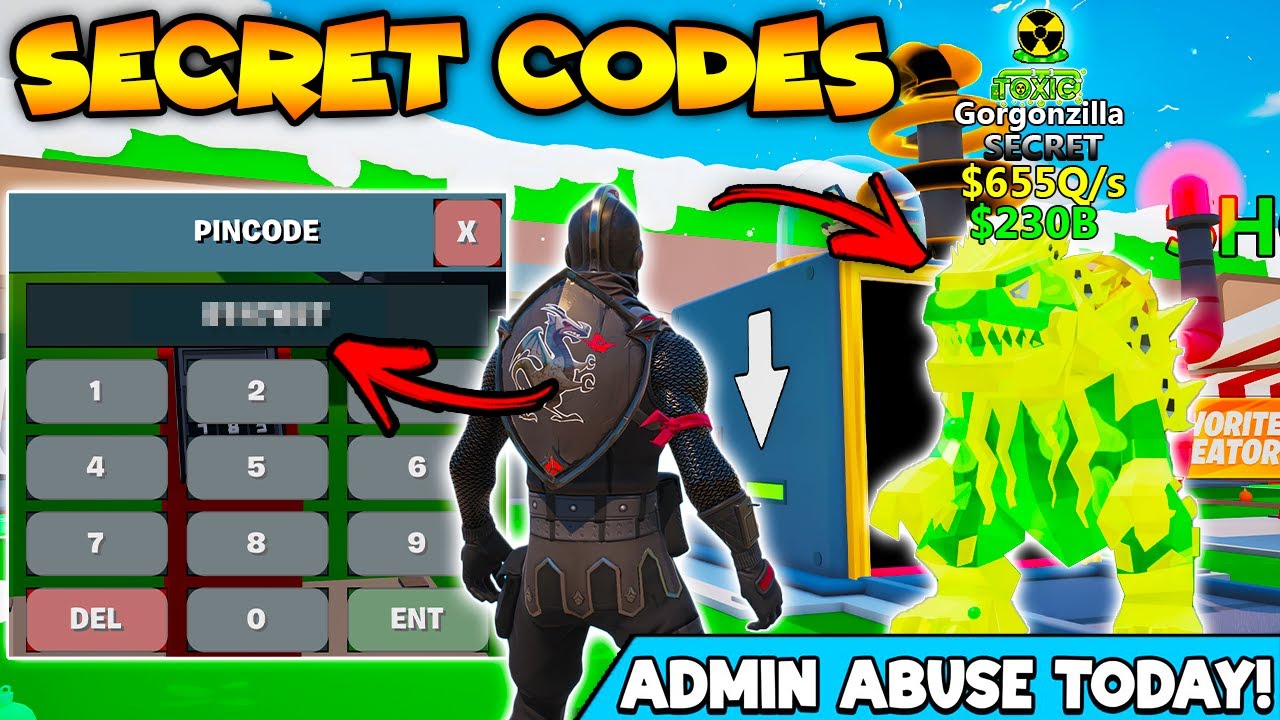 *NEW* TOXIC Gorgonzilla Secret Codes Toxic Event Fortnite Steal The Brainrot! (New Secret Codes)